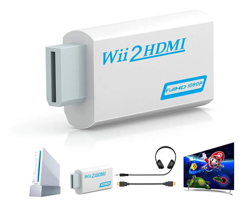 Adaptador Conversor Nintendo Wii A Hdmi + 3.5mm | Dfast 6