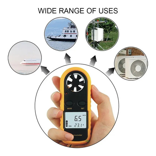 Anemómetro Y Termómetro Benetech Gm816 Velocidad Del Viento 6