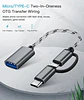 Adaptador Usb Tipo C Y Micro Usb A Usb 3.0 Otg Smartphones - Miniatura 2
