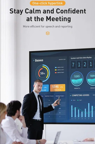 Presentador Diapositivas Baseus Puntero Láser Ppt Usb Usb-c 7