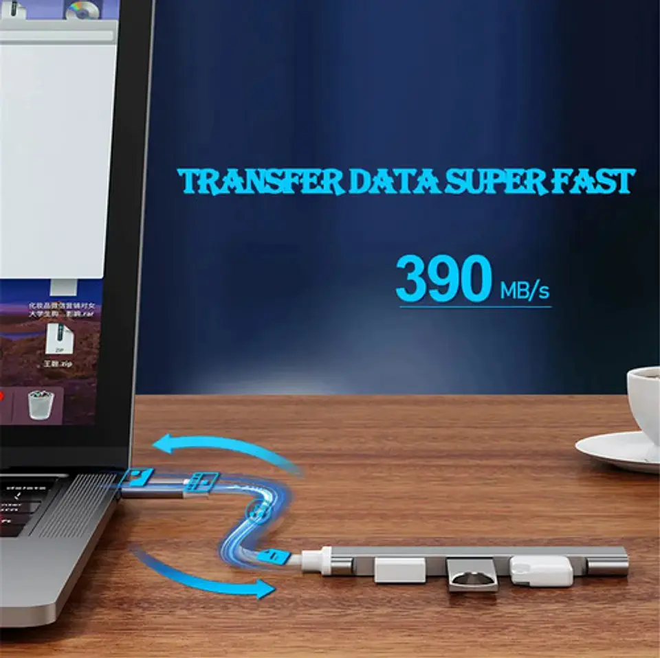 Hub Usb De 4 Puertos Alta Velocidad Mac Notebook 2