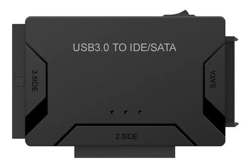 Adaptador Usb 3.0 A Sata E Ide Disco Duro 2.5 Y 3.5 + Fuente 2