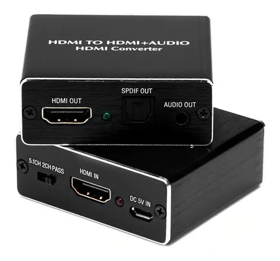 Extractor De Audio Hdmi Estéreo Conector De 3.5mm 7