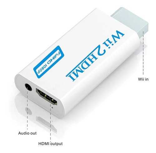 Conversor Adaptador Nintendo Wii A Hdmi Audio 3.5mm | Dfast 4