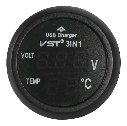 Termómetro Y Voltimetro Digital Automóvil 12 Y 24 V | Dfast 2