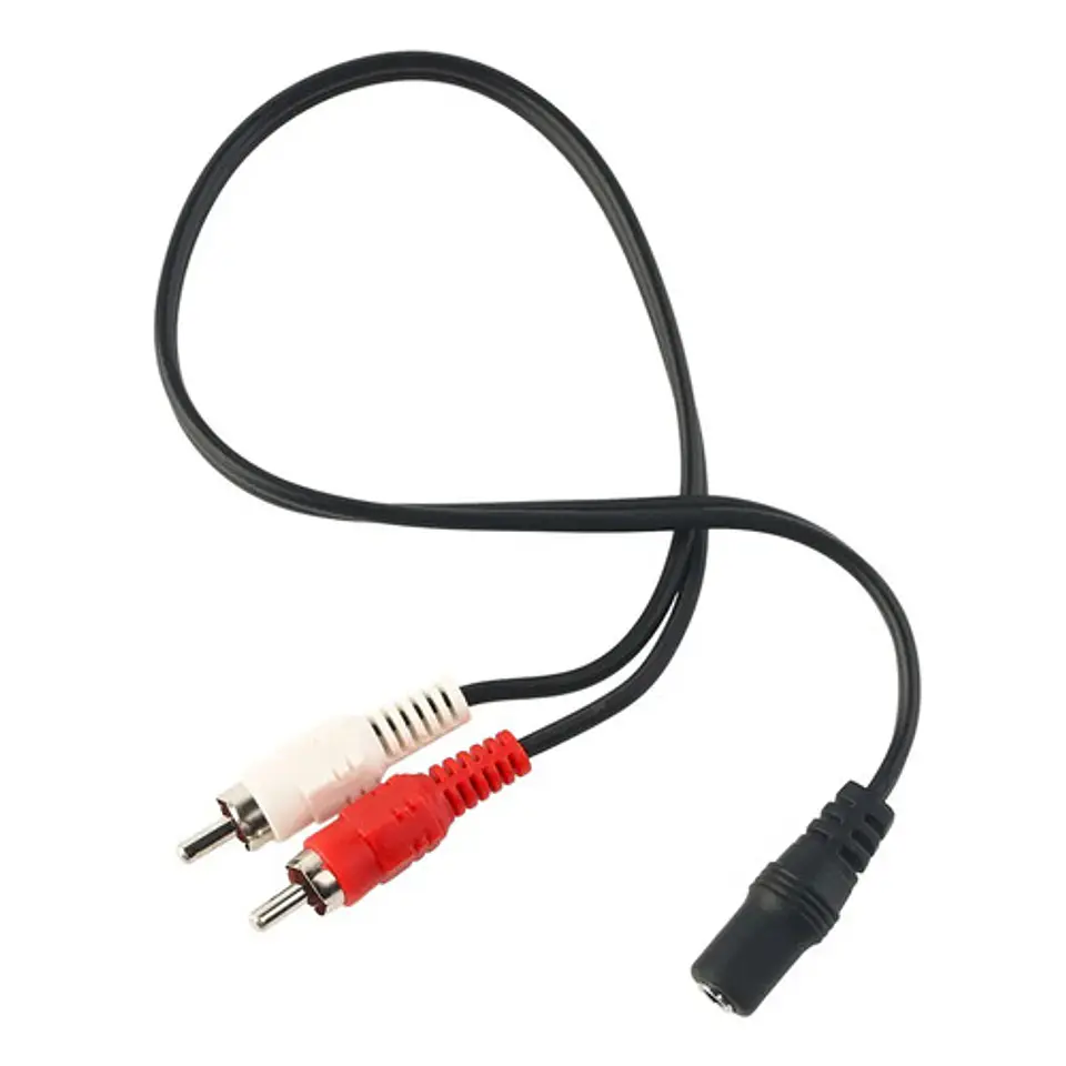 Adaptador De Conectores Audio Estéreo Rca A 3.5mm 1