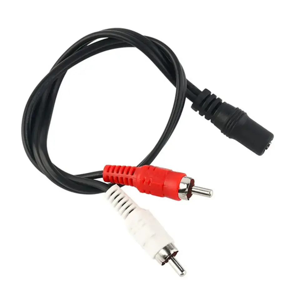 Adaptador De Conectores Audio Estéreo Rca A 3.5mm 2