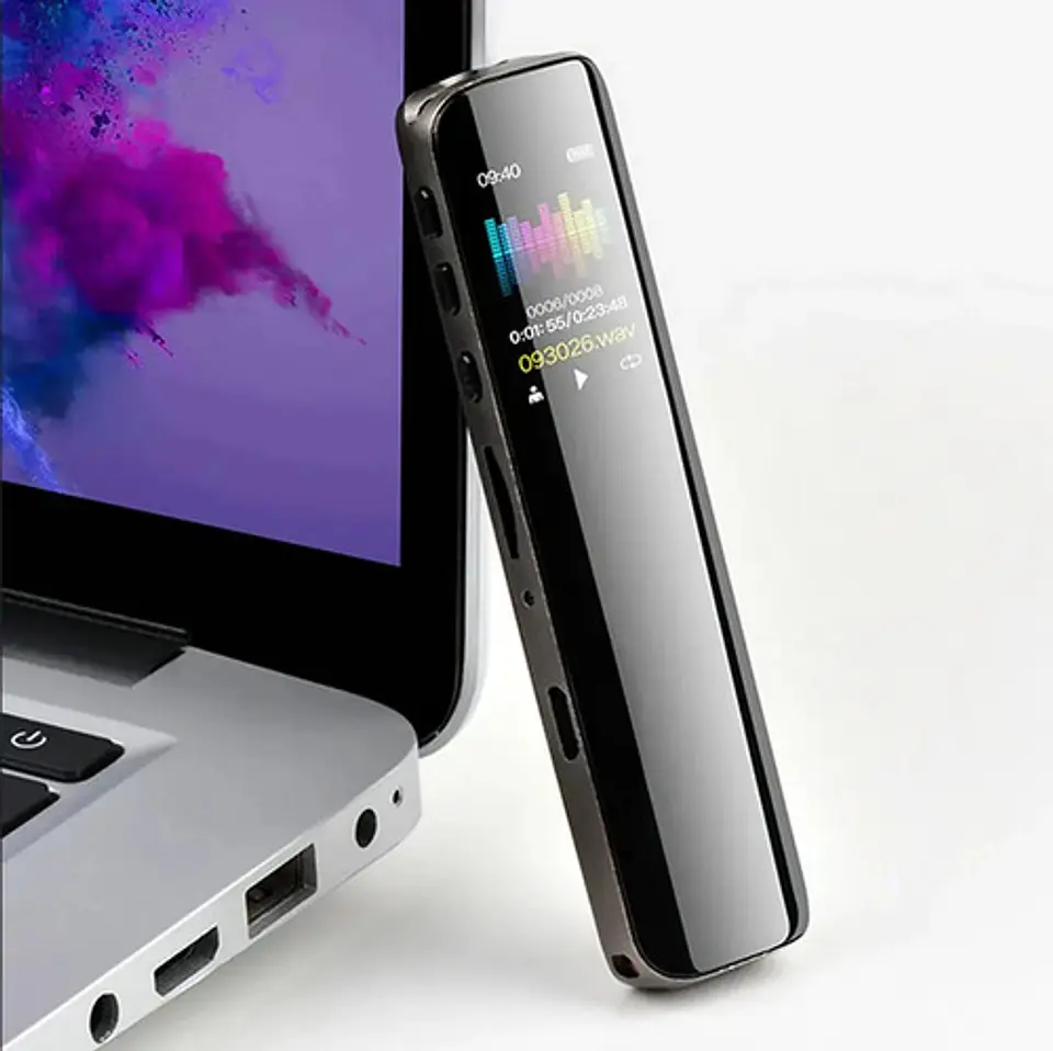 Grabadora Digital De Voz Sonido 16gb Mp3 V39 Doble Micrófono 2