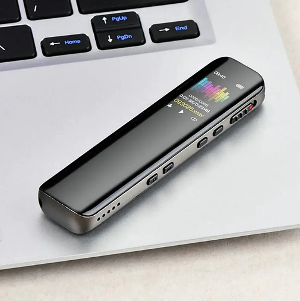 Grabadora Digital De Voz Sonido 16gb Mp3 V39 Doble Micrófono 8