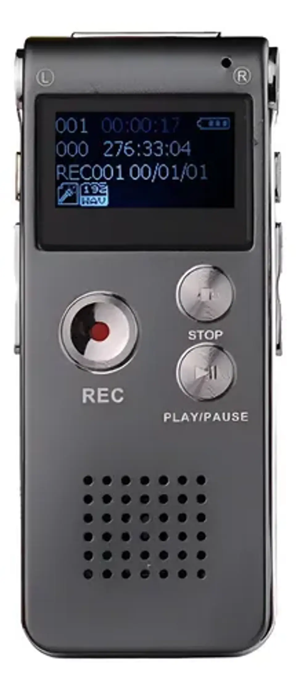 Grabador De Voz Digital 8gb Reproductor Mp3 Recargable 550h 1