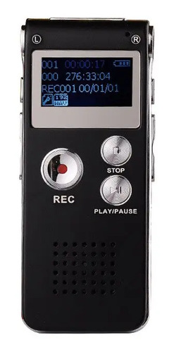 Grabador De Voz Digital 8gb Reproductor Mp3 Recargable 550h 2