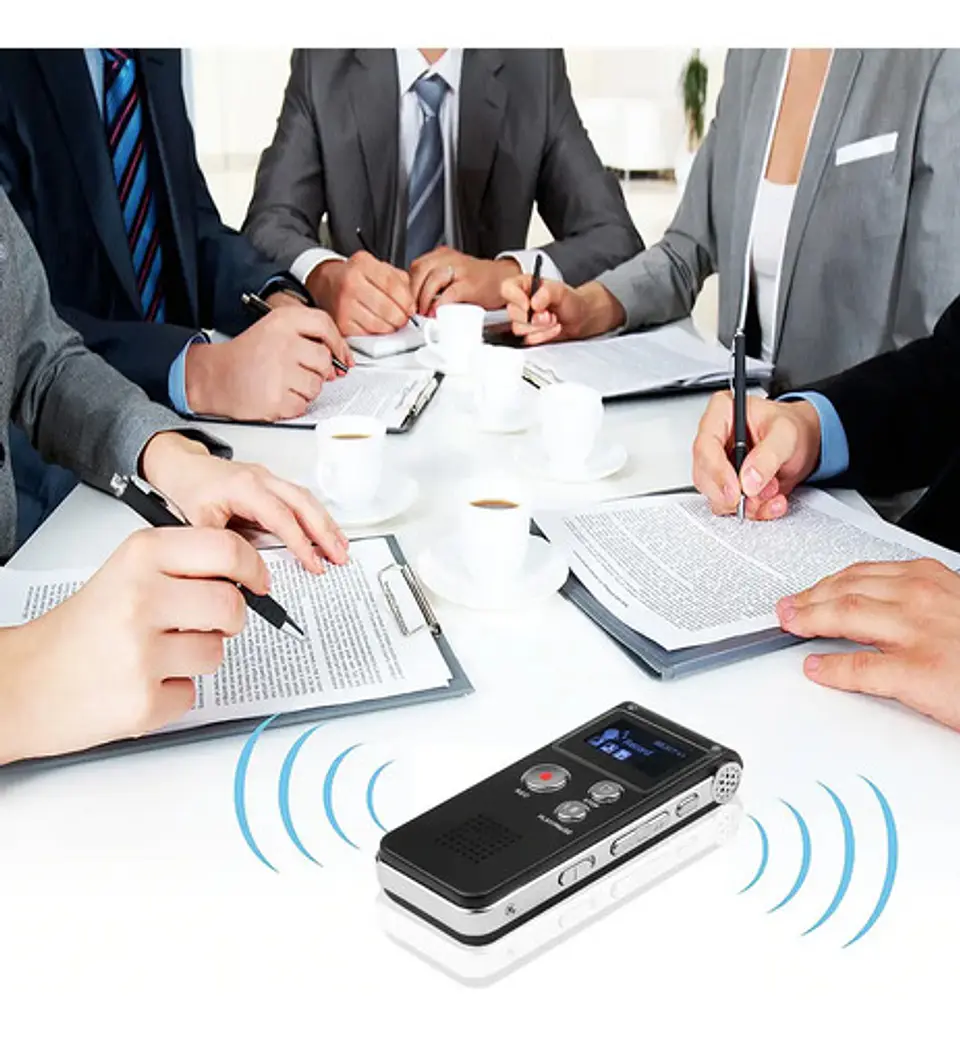 Grabador De Voz Digital 8gb Reproductor Mp3 Recargable 550h 8