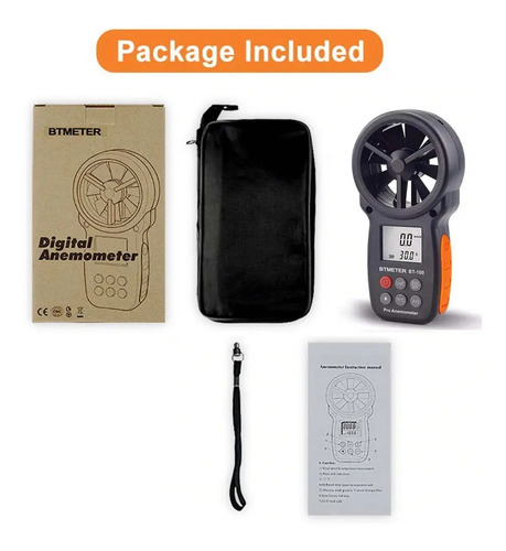 Anemómetro Digital Btmeter Bt-100 8