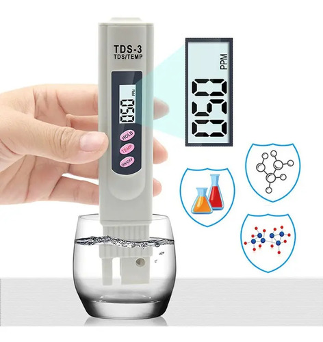 Medidor Tds Calidad Pureza Del Agua Temperatura Solidos Ppm 3