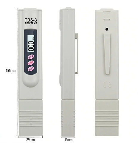 Medidor Tds Calidad Pureza Del Agua Temperatura Solidos Ppm 9