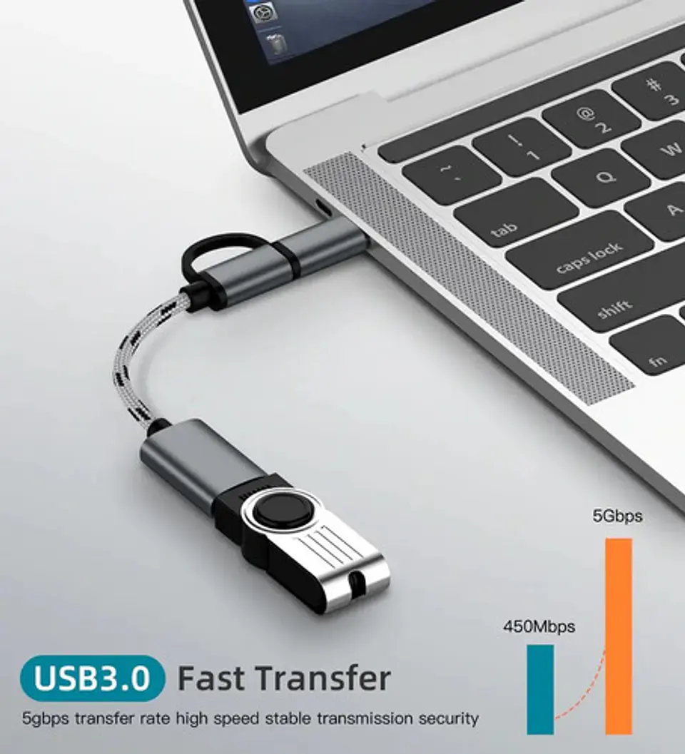 Adaptador Cable Usb 3.1 Tipo C A Usb 3.0 Celular 8