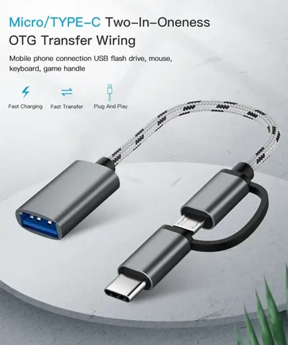 Adaptador Cable Usb 3.1 Tipo C A Usb 3.0 Celular 10
