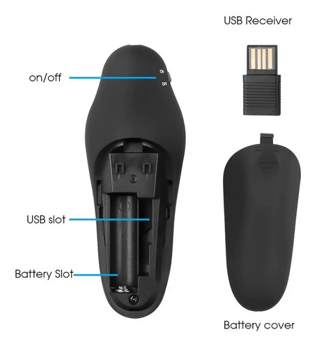 Presentador De Diapositivas Con Puntero Láser Ppt Powerpoint 7