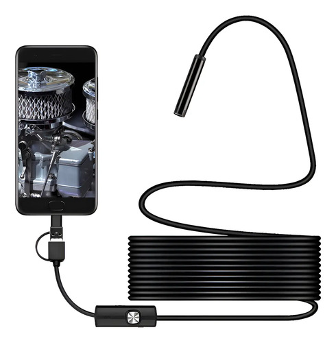 Cámara Endoscópica Flexible 1.5m Usb Tipo C Android Led 1