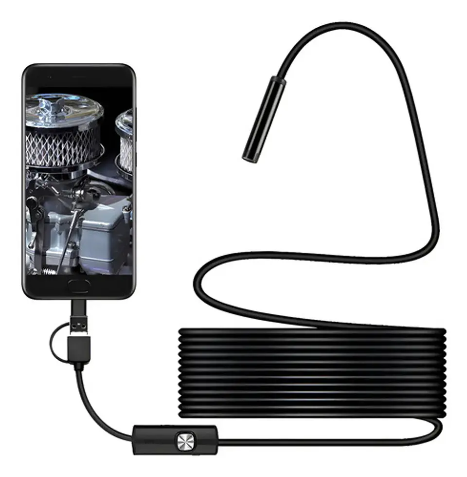 Cámara Endoscópica Flexible 1.5m Usb Tipo C Android Led 1