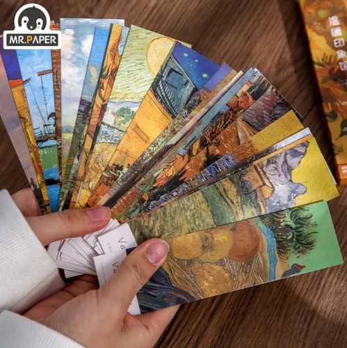 Set 30 Piezas Marcador De Página Libro Van Gogh Y Monet 3