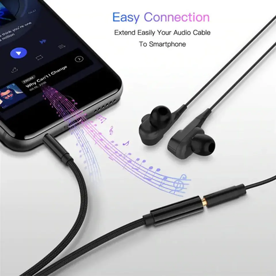 Cable Alargador Extension 3 Metros Audifonos 3.5mm 6