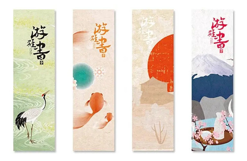 Set 30 Marcador De Página Libro Estilo Japonés Vintage Dfast 2