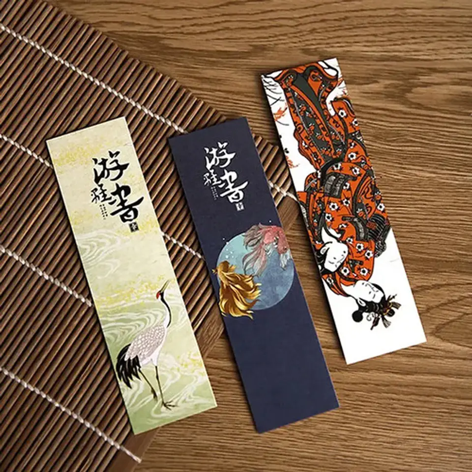 Set 30 Marcador De Página Libro Estilo Japonés Vintage 4