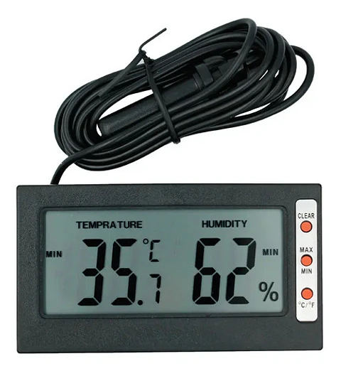 Termómetro Digital Con Sonda Temperatura Min Y Max | Dfast