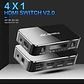 Switch Hdmi 2.0b 4x1 4k Con Extractor De Audio Arc Hdr 10 - Miniatura 2