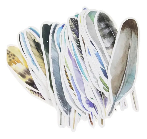 Set 30 Piezas Marcador De Página Libro Diseño Plumas De Aves 6