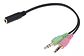 Cable Adaptador 3.5mm Para Audifonos Con Micrófono - Miniatura 1