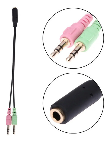 Cable Adaptador 3.5mm Para Audifonos Con Micrófono | Dfast 4