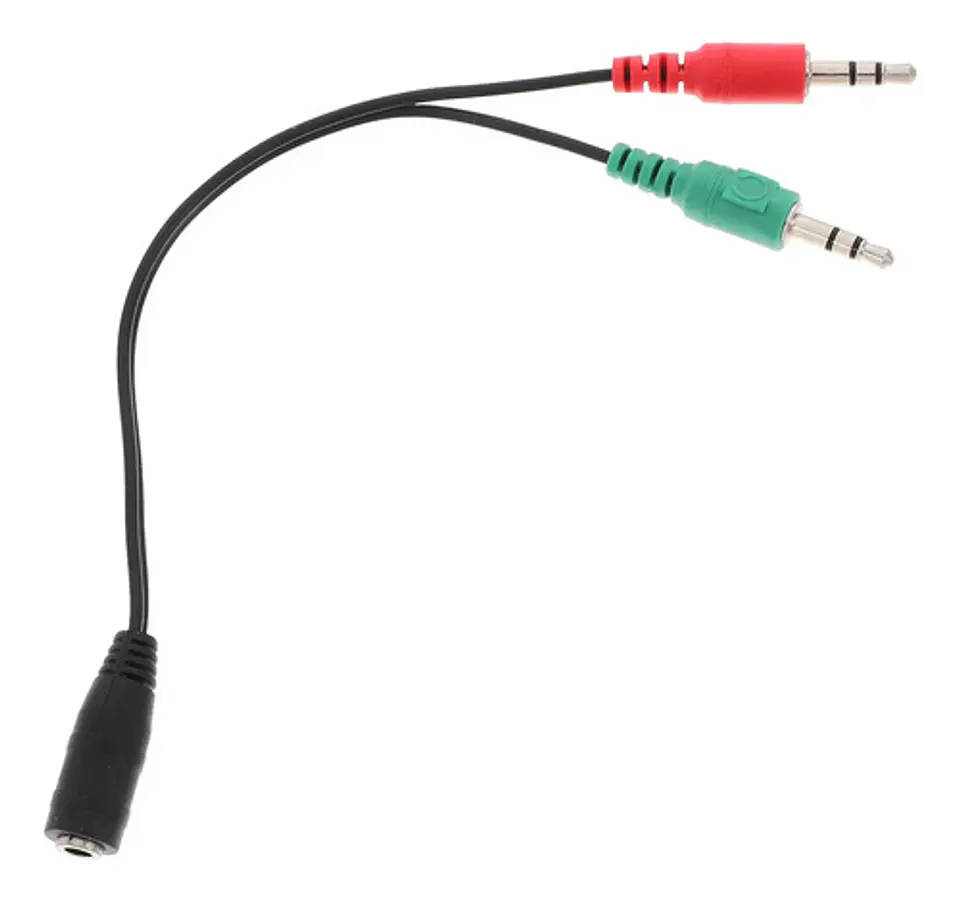 Conector Divisor De 3.5mm Audifonos Y Micrófono 1