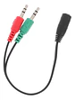 Conector Divisor De 3.5mm Audifonos Y Micrófono - Miniatura 2
