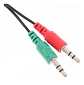 Conector Divisor De 3.5mm Audifonos Y Micrófono - Miniatura 3