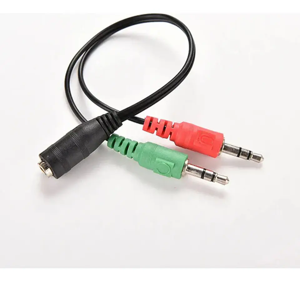 Conector Divisor De 3.5mm Audifonos Y Micrófono 6