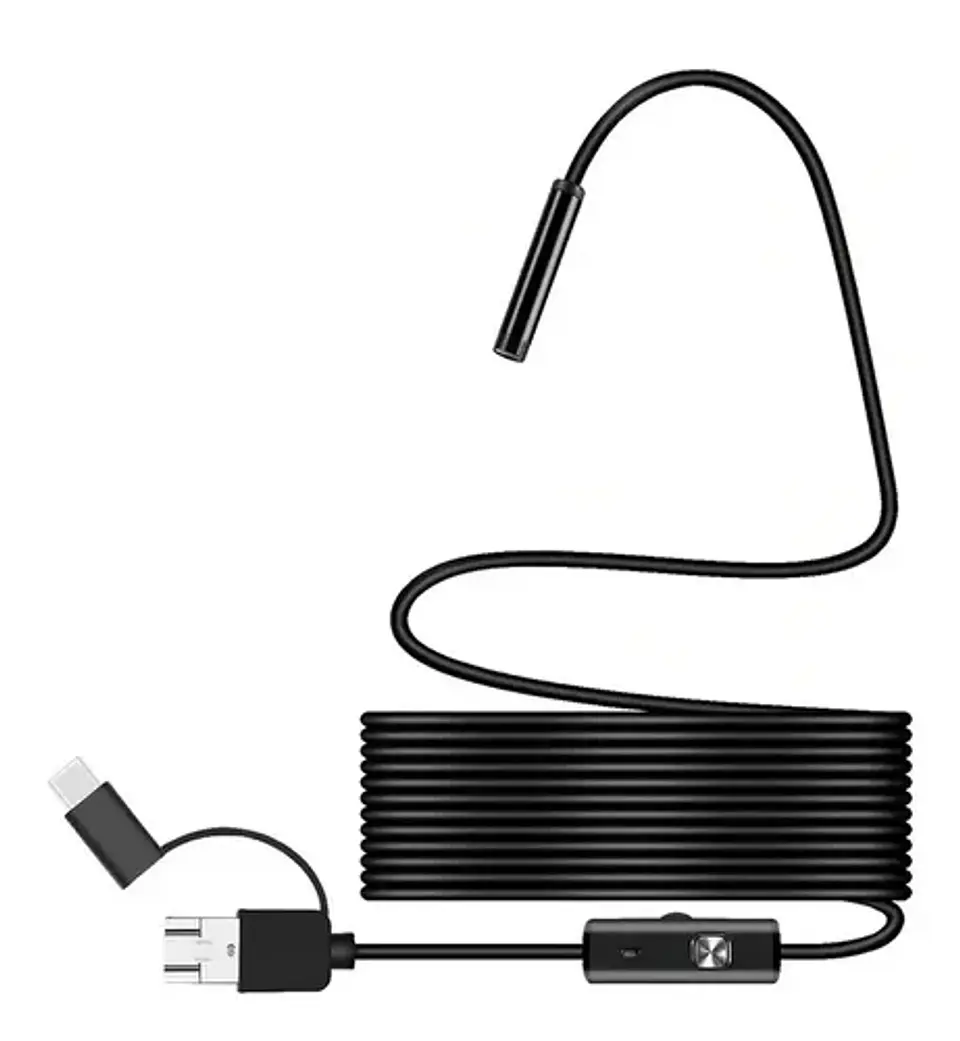 Cámara Endoscópica 2m Micro Usb Tipo C Android Cable Rigido 1