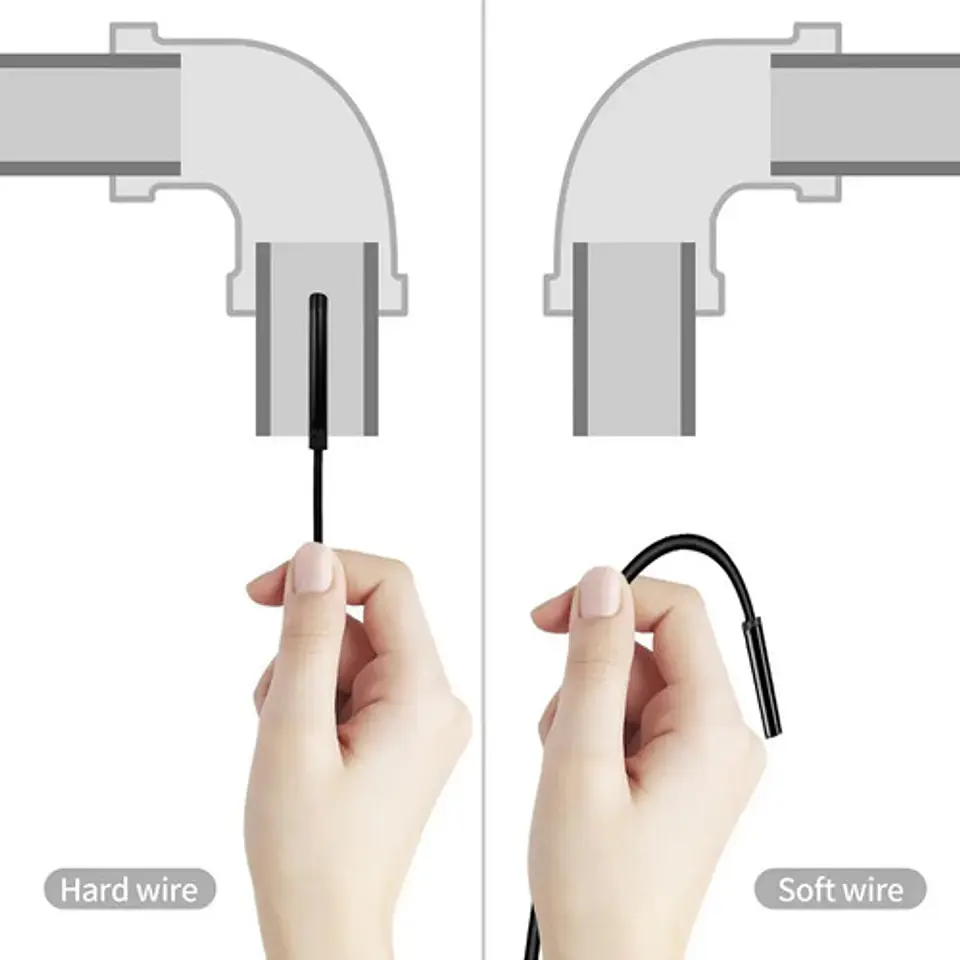 Cámara Endoscópica 2m Micro Usb Tipo C Android Cable Rigido 7