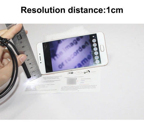 Cámara Endoscópica 2m Micro Usb Tipo C Android Cable Rigido 10