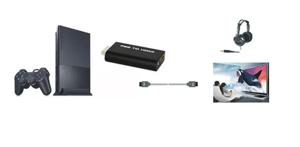 Adaptador Compatible Con Ps2 A Hdmi + Jack De 3.5mm 7