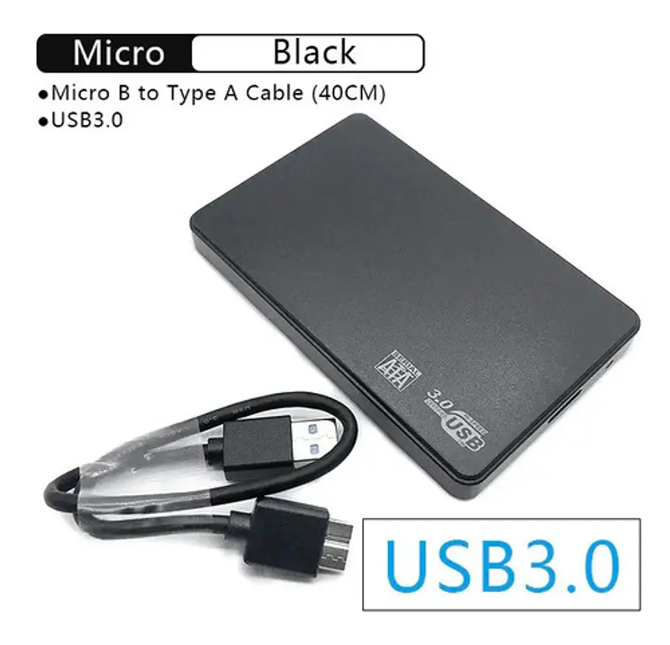 Cofre Para Disco Duro Notebook Usb Sata 2.5 Externo 2