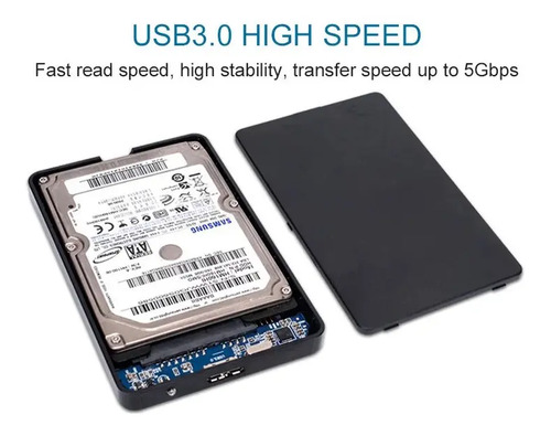 Cofre Para Disco Duro Notebook Usb Sata 2.5 Externo | Dfast 7