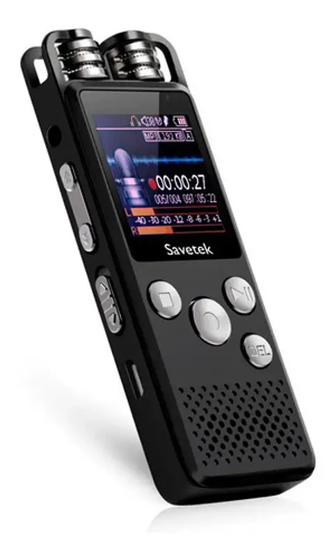 Grabadora Digital Profesional Savetek Voz Sonido 8gb Mp3 Wav