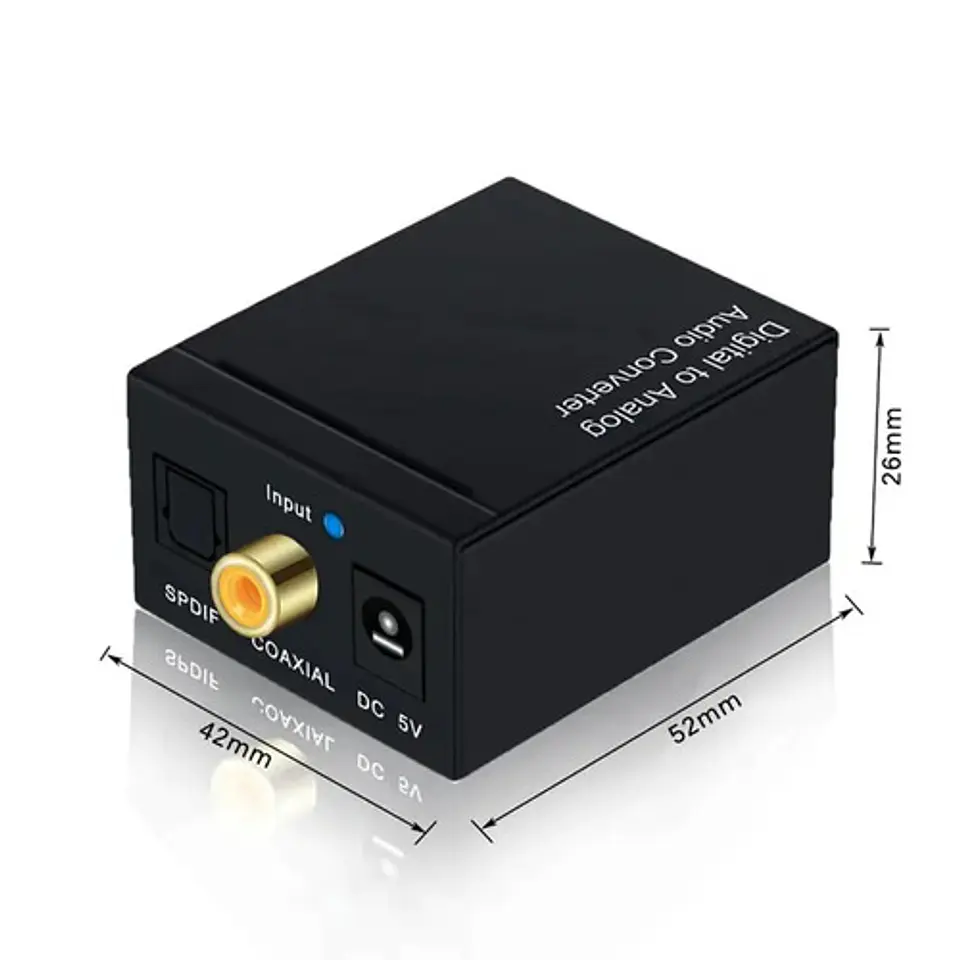 Conversor De Audio Digital A Rca Cable Optico 3.5mm 6