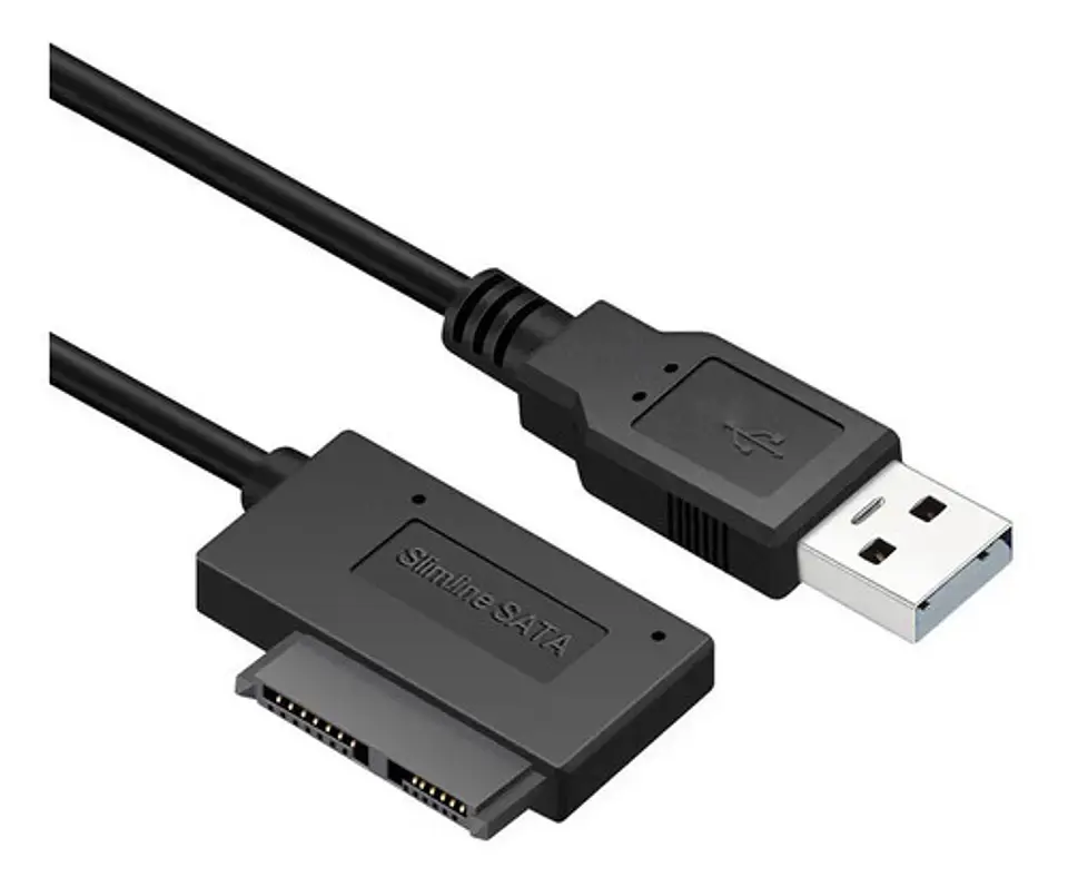 Cable Adaptador USB a Mini Sata para Unidad de CD/DVD de Notebook 3