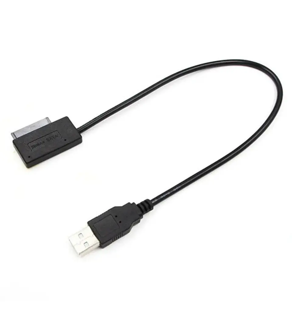 Cable Adaptador USB a Mini Sata para Unidad de CD/DVD de Notebook 5