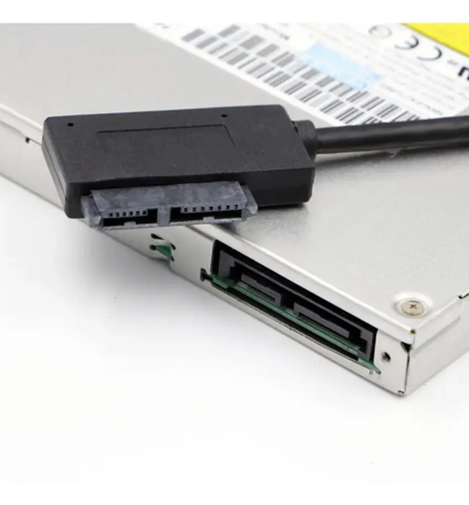 Cable Adaptador USB a Mini Sata para Unidad de CD/DVD de Notebook 9