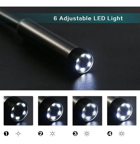 Cámara Endoscopica 5 Metros 7mm 6 Leds 5m Android | Dfast 4