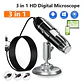 Microscopio Digital USB 1600x Cámara con 8 Leds PC - Miniatura 3